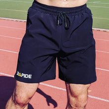 track and field black shorts