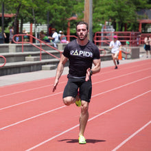 Track and field black compression shirt